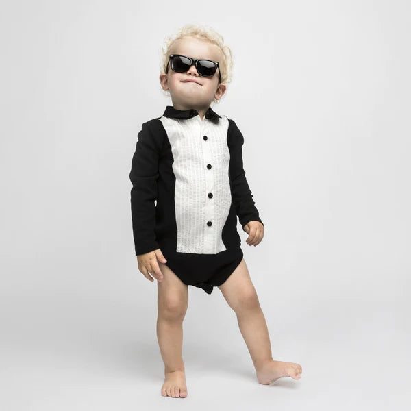 The Tiny Body Tuxedo - Black & White