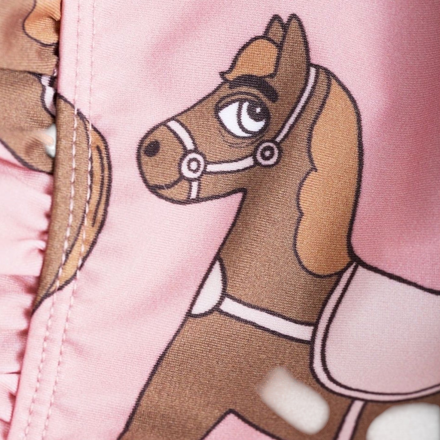 Horse Ruffled Swimsuit