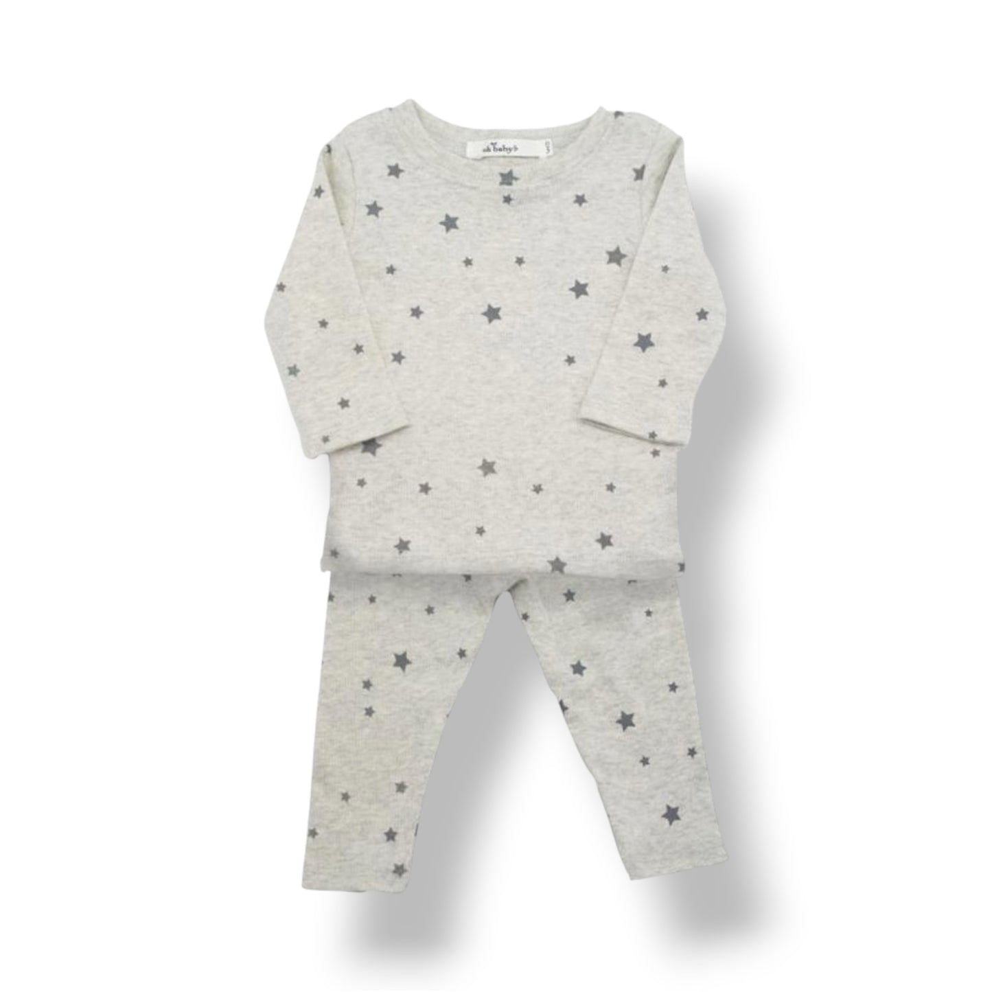 All Over Stars Oatmeal Heather - Two Pieces Set