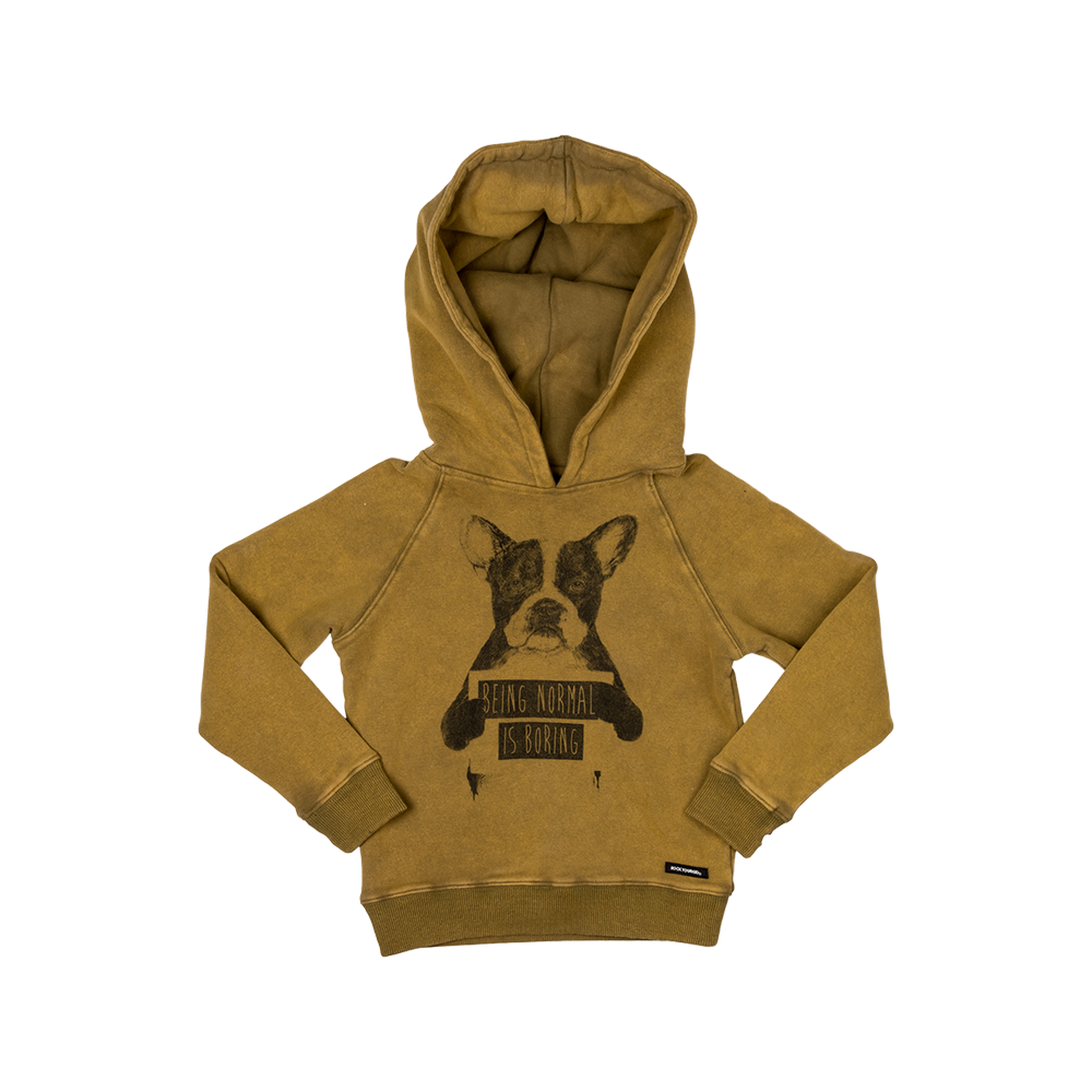 Rock Your Baby Normal is Boring Hoodie - Khaki