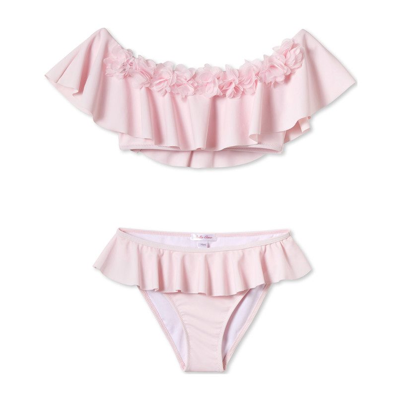 Chiffon Flower Pink Bikini