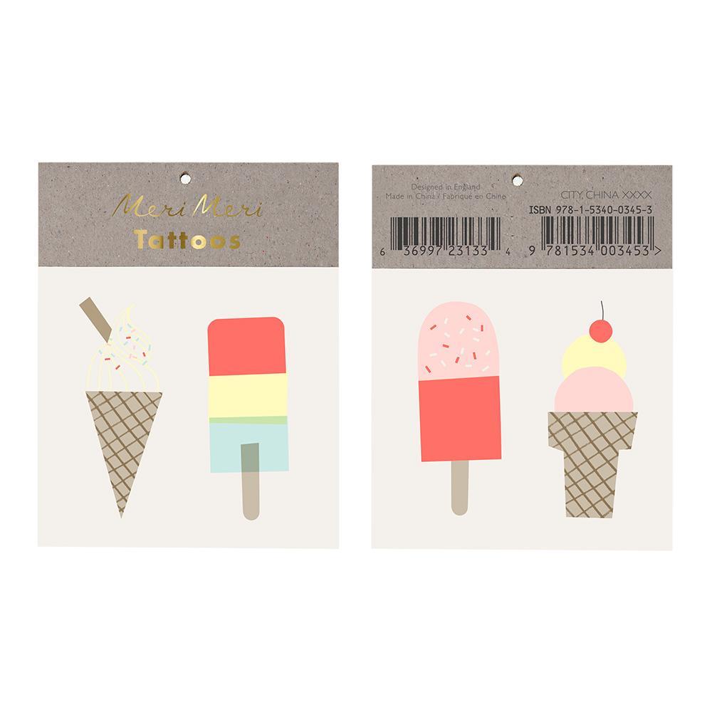 Ice Cream Neon Tattoos