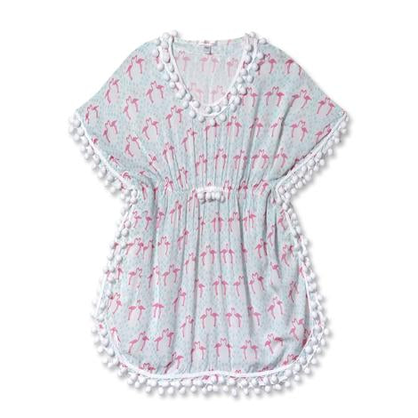 Flamingo Poncho Cover up