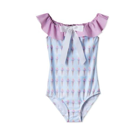 Ice Cream Ruffle Swimsuit