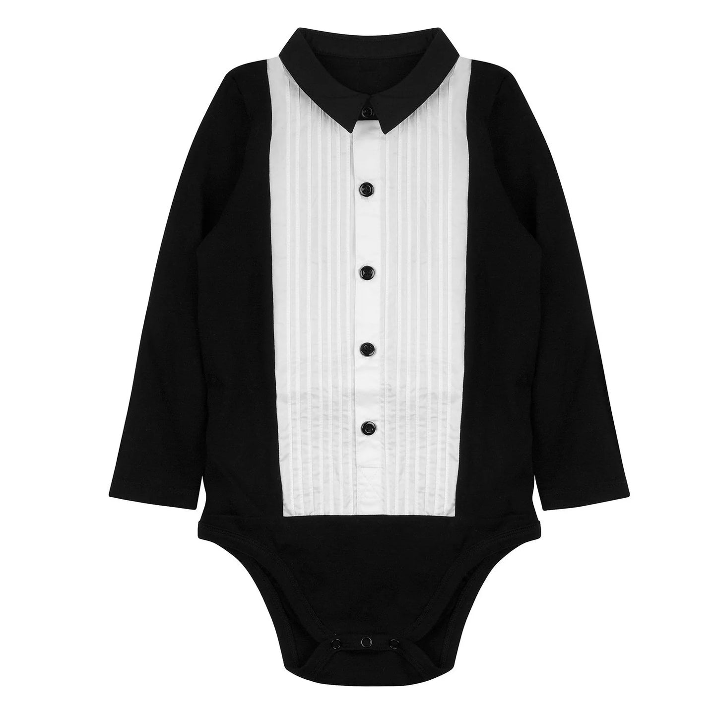 The Tiny Body Tuxedo - Black & White