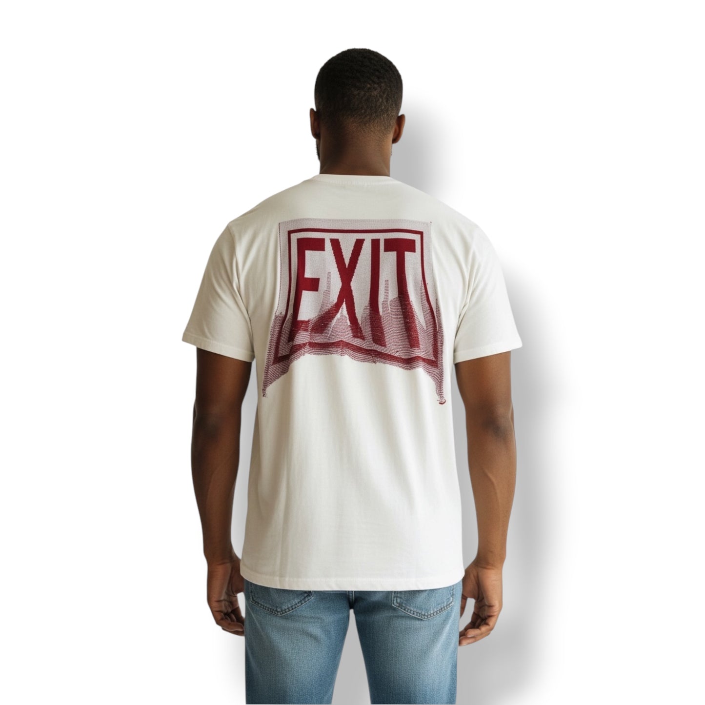 Exit Sign White T-Shirt