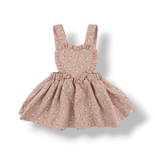 Darling Romper - Sunburst Flower Print - Blush