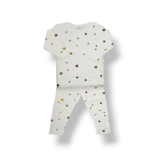All Over Stars Cream - Two Pieces Set