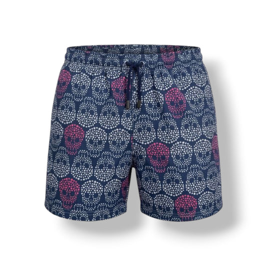 Skulls Dark Blue - Mens