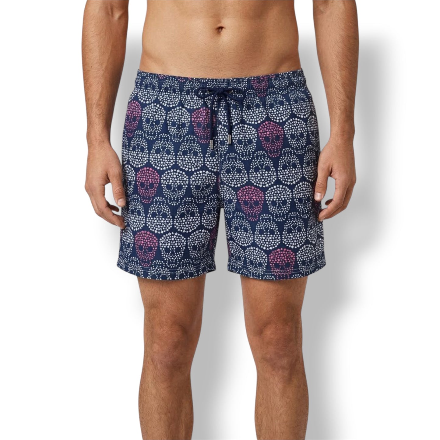 Skulls Dark Blue - Mens
