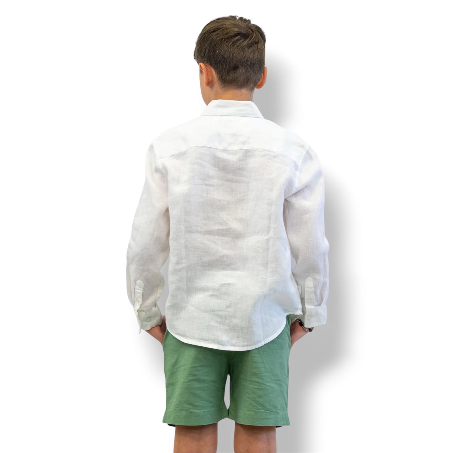 Soft Linen White Shirt - Boy