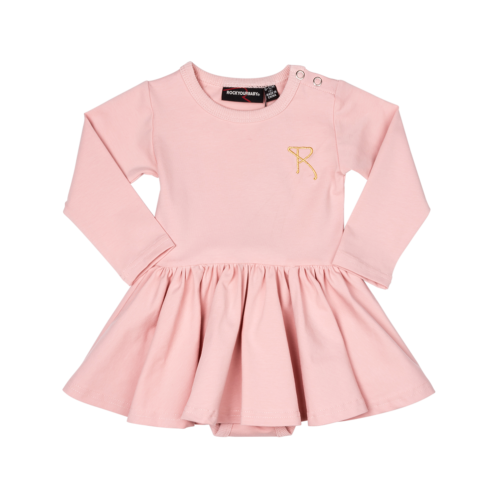 Rock Your Baby Long Sleeve Waisted dress