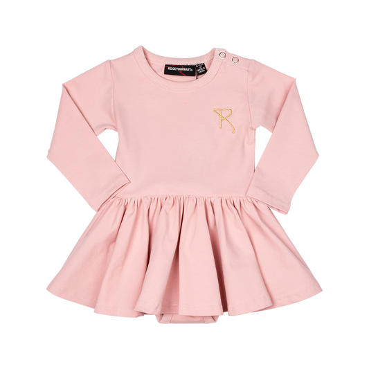 Rock Your Baby Long Sleeve Waisted dress