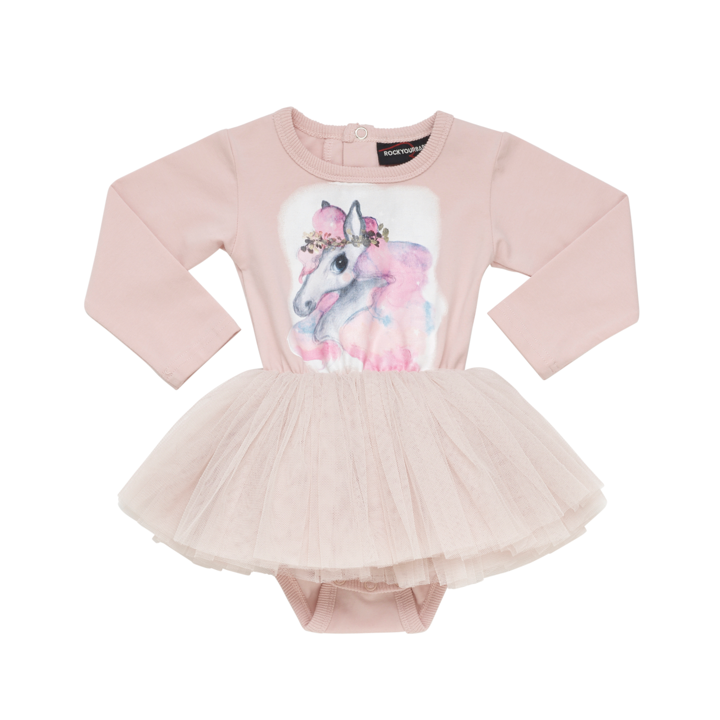 Rock Your Baby Rainbow Brumby Circus Dress