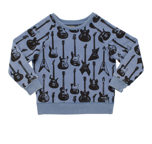 Rock Your Baby Guitar Hero Jumper - Dark Blue
