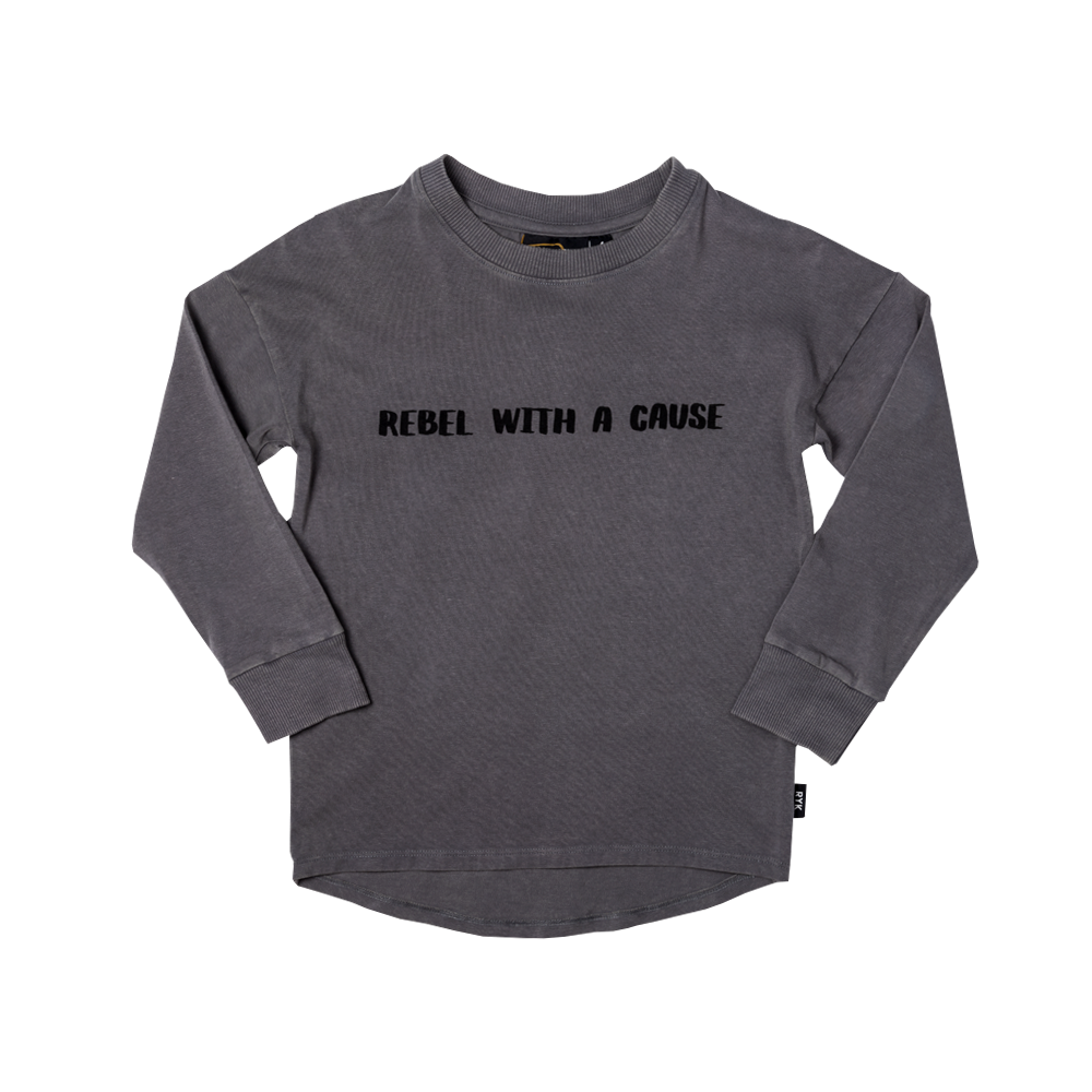 Rock Your Baby Rebel With A Cause - Grey Wash