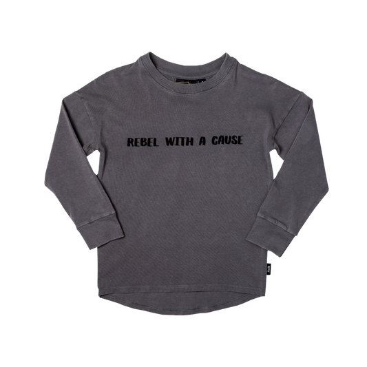 Rock Your Baby Rebel With A Cause - Grey Wash