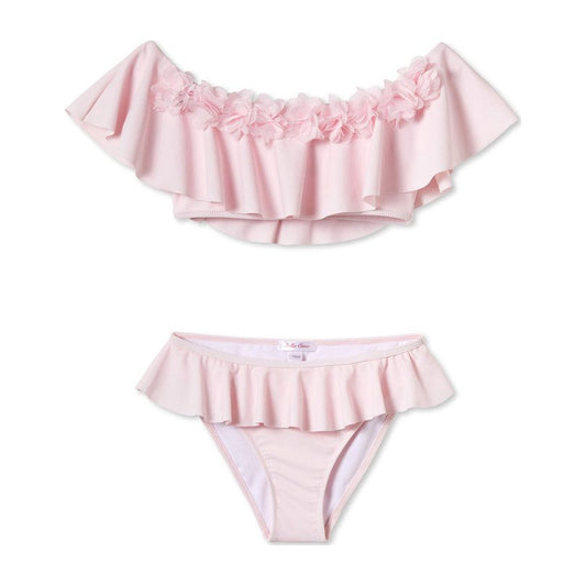 Chiffon Flower Pink Bikini