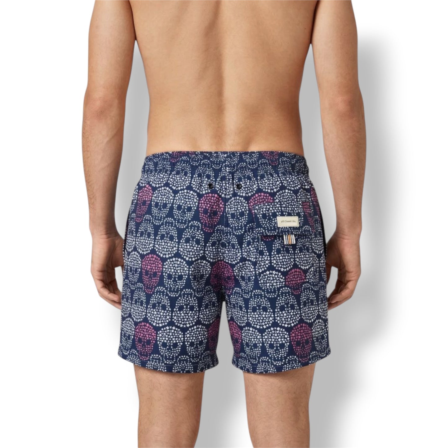 Skulls Dark Blue - Mens