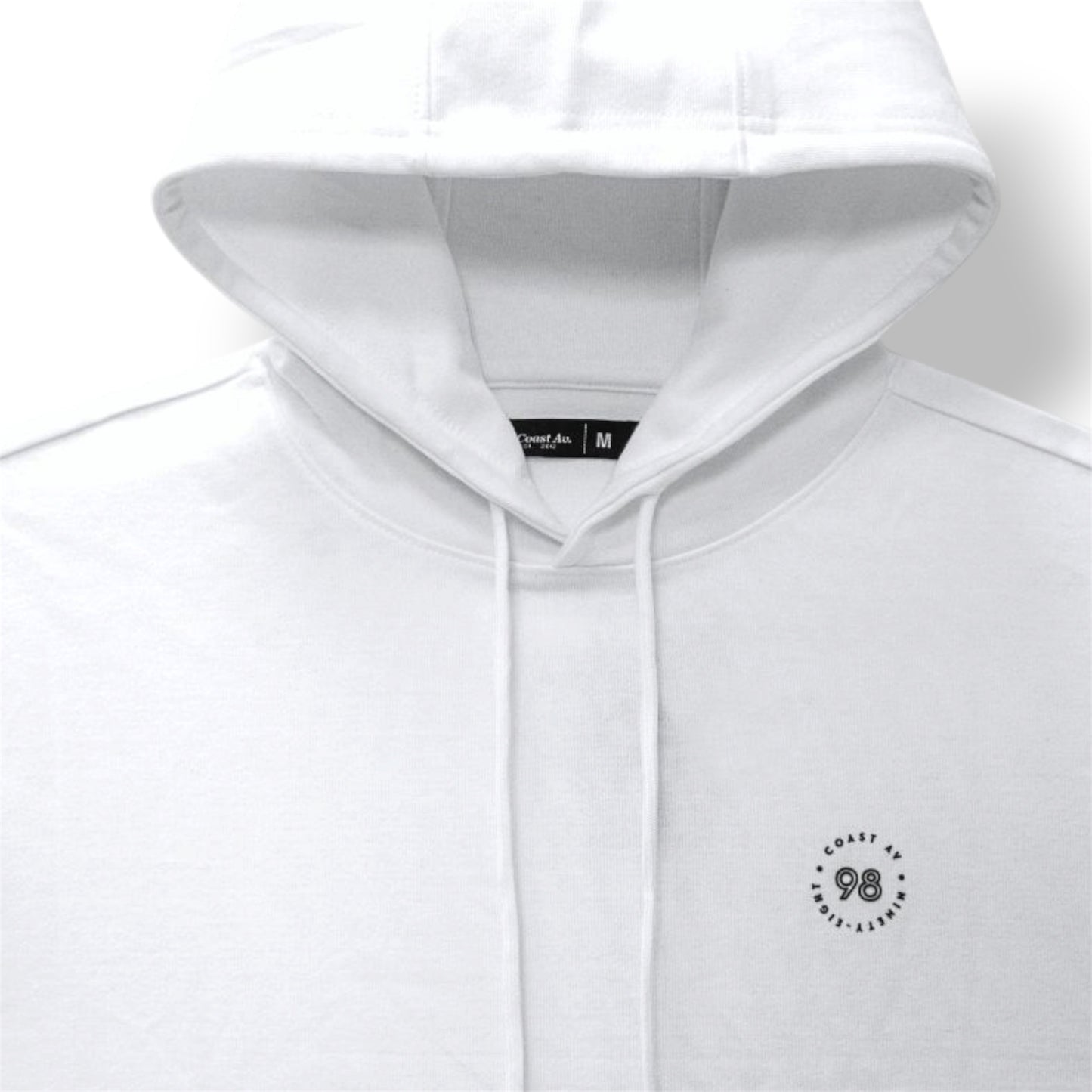 Men’s White Short Sleeve Hoodie