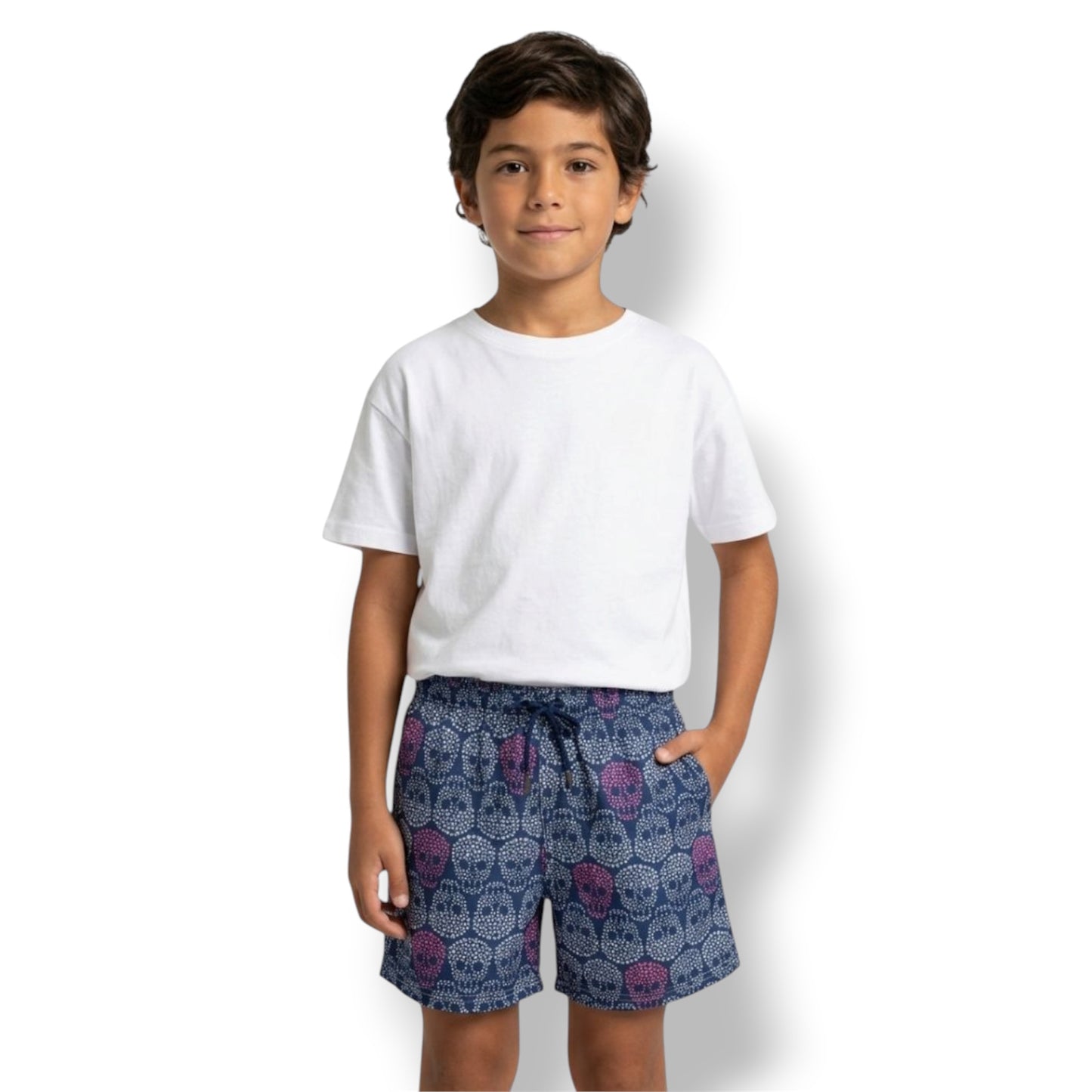 Skulls Dark Blue - Boys