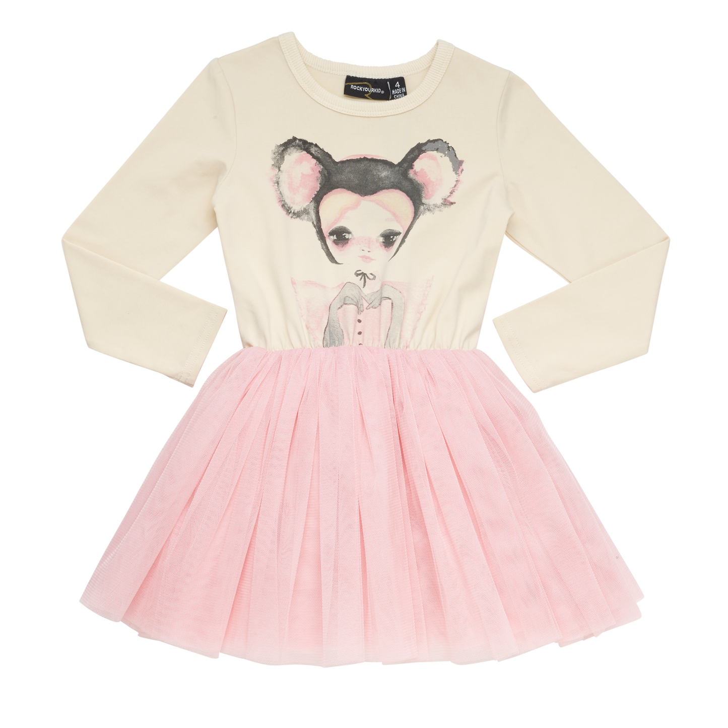 Rock Your Baby Koala Belle Circus Dress - Oatmeal