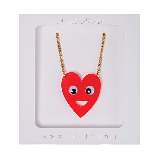 Heart With Eyes Necklace