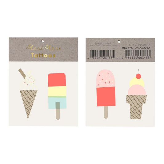 Ice Cream Neon Tattoos