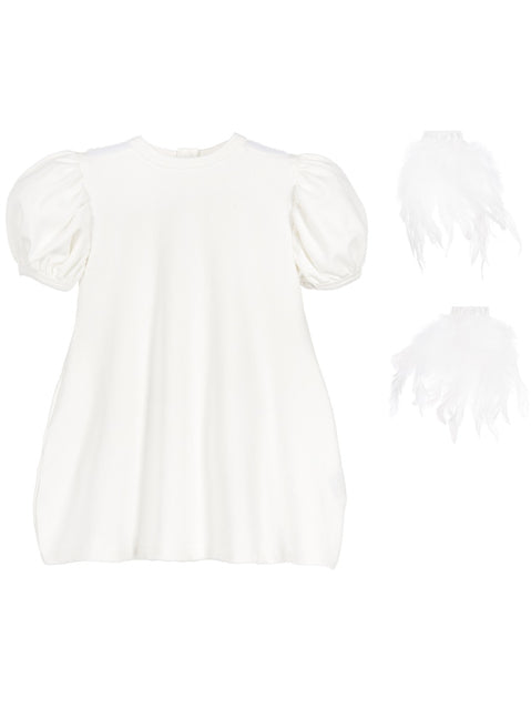 The Tiny Feathers Dress - White
