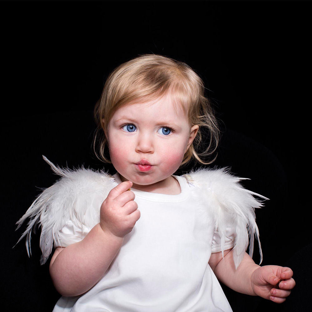 The Tiny Feathers Dress - White