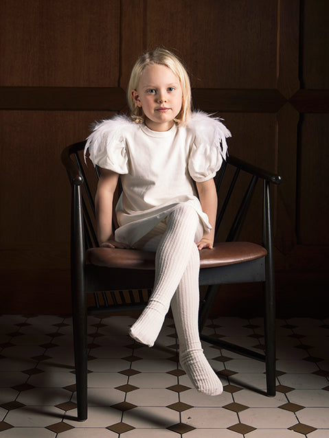 The Tiny Feathers Dress - White