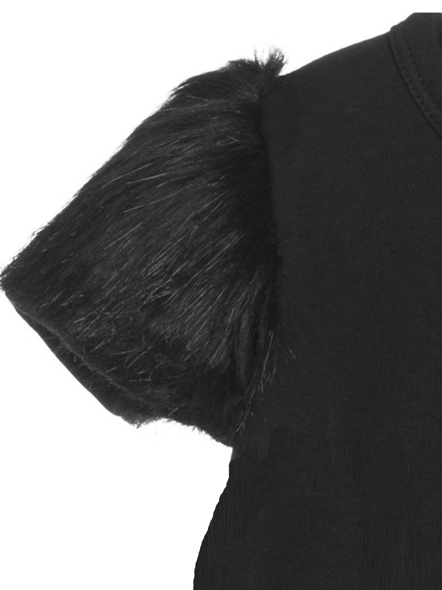 The Tiny Fur Dress - Black