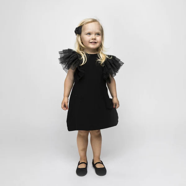 The Tiny Wings Dress - Black