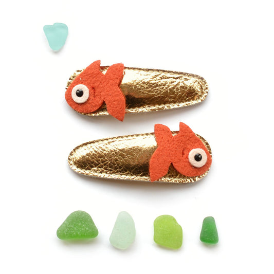 Lucky Fish Hair Clips